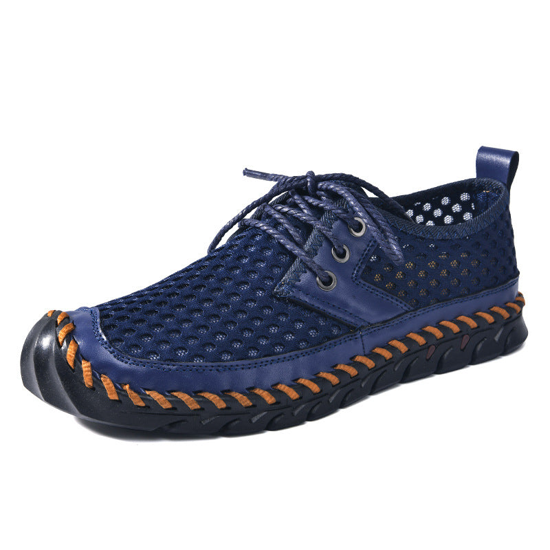 Men's Casual Lightweight Slip-on Plus Size Sports Mesh Shoes