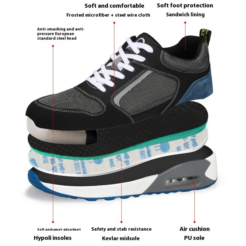 Labor Protection Shoes Men's Attack Shield And Anti-stab Summer