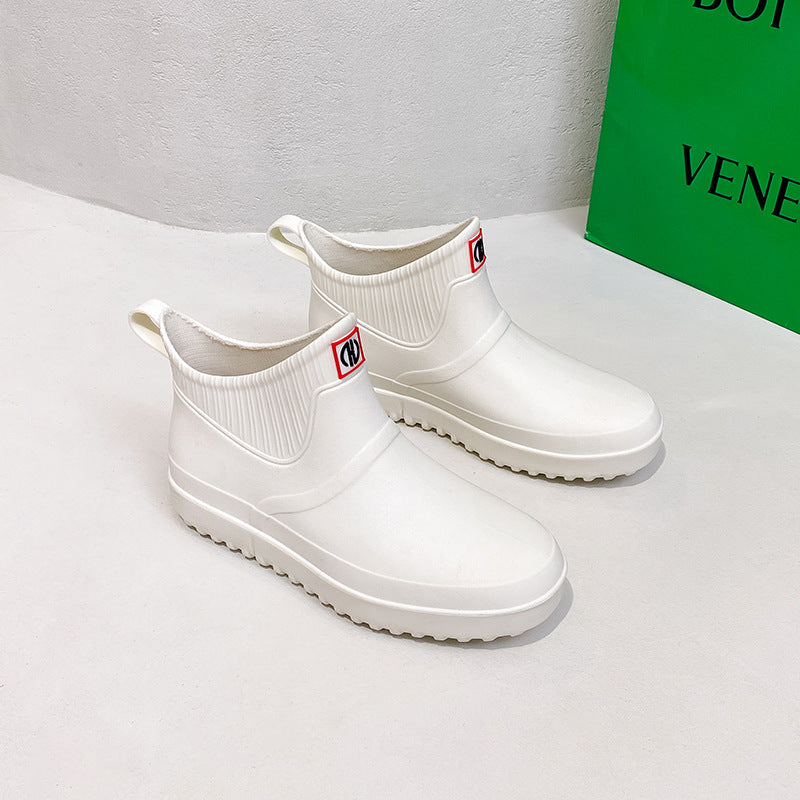 New Fashion Waterproof And Non-slip Men's Short Rain Boots