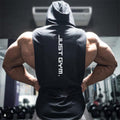Fitness hooded Vest Men