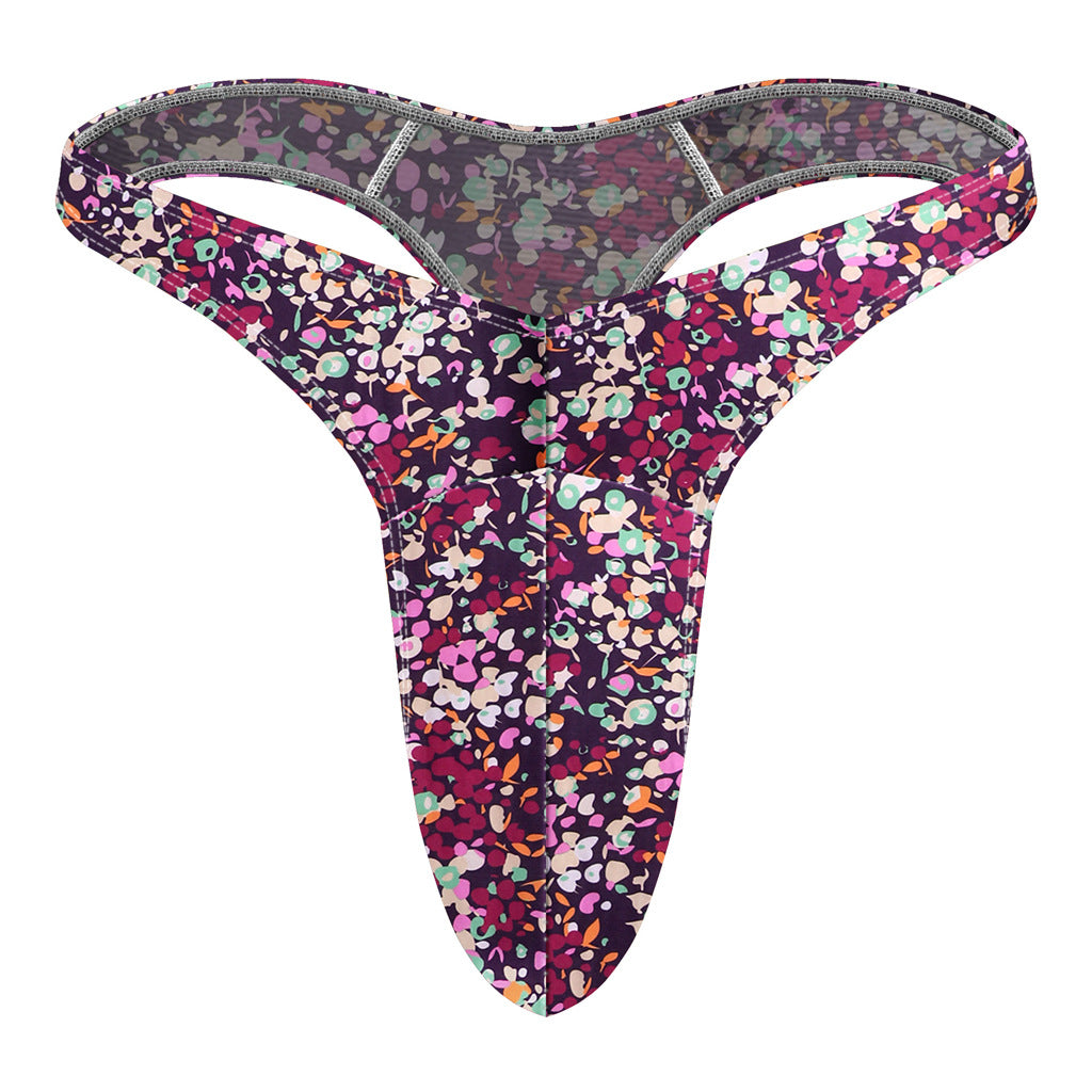 Men's Underwear Flying Bird Big Bag Bag Color Printing T-back