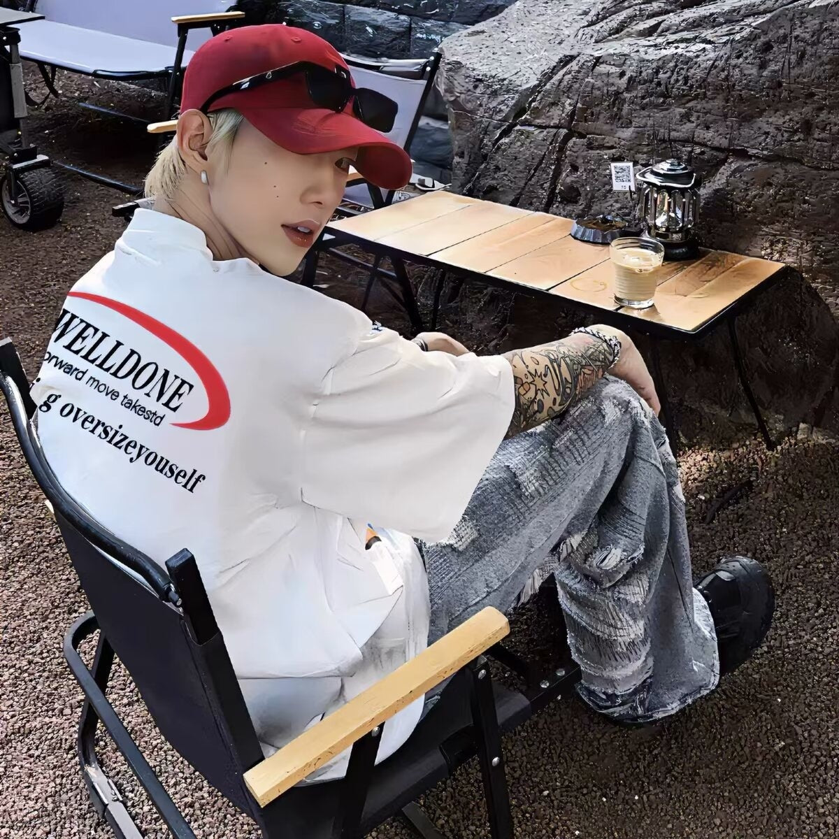 American Fashion Brand Letter Print Short-sleeve T-shirt