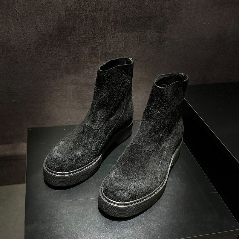 Leather Martin Boots Men's British Style Mid-boots