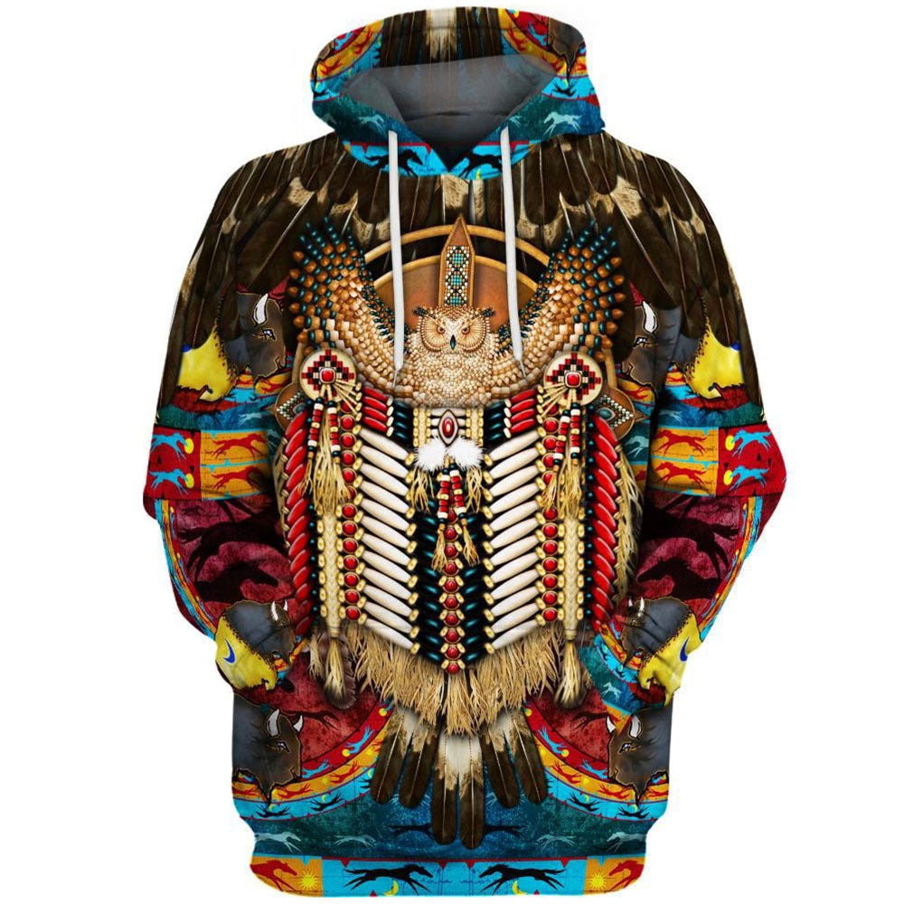 Digital Printed Long-sleeved Hoodie Sweatshirt