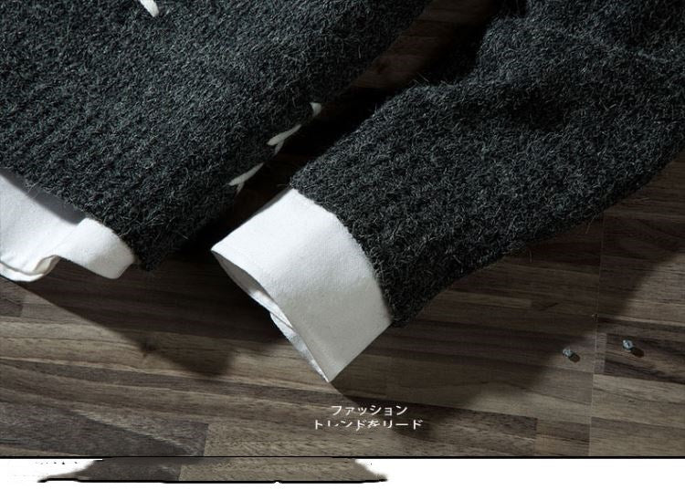 Round neck pullover student knit sweater