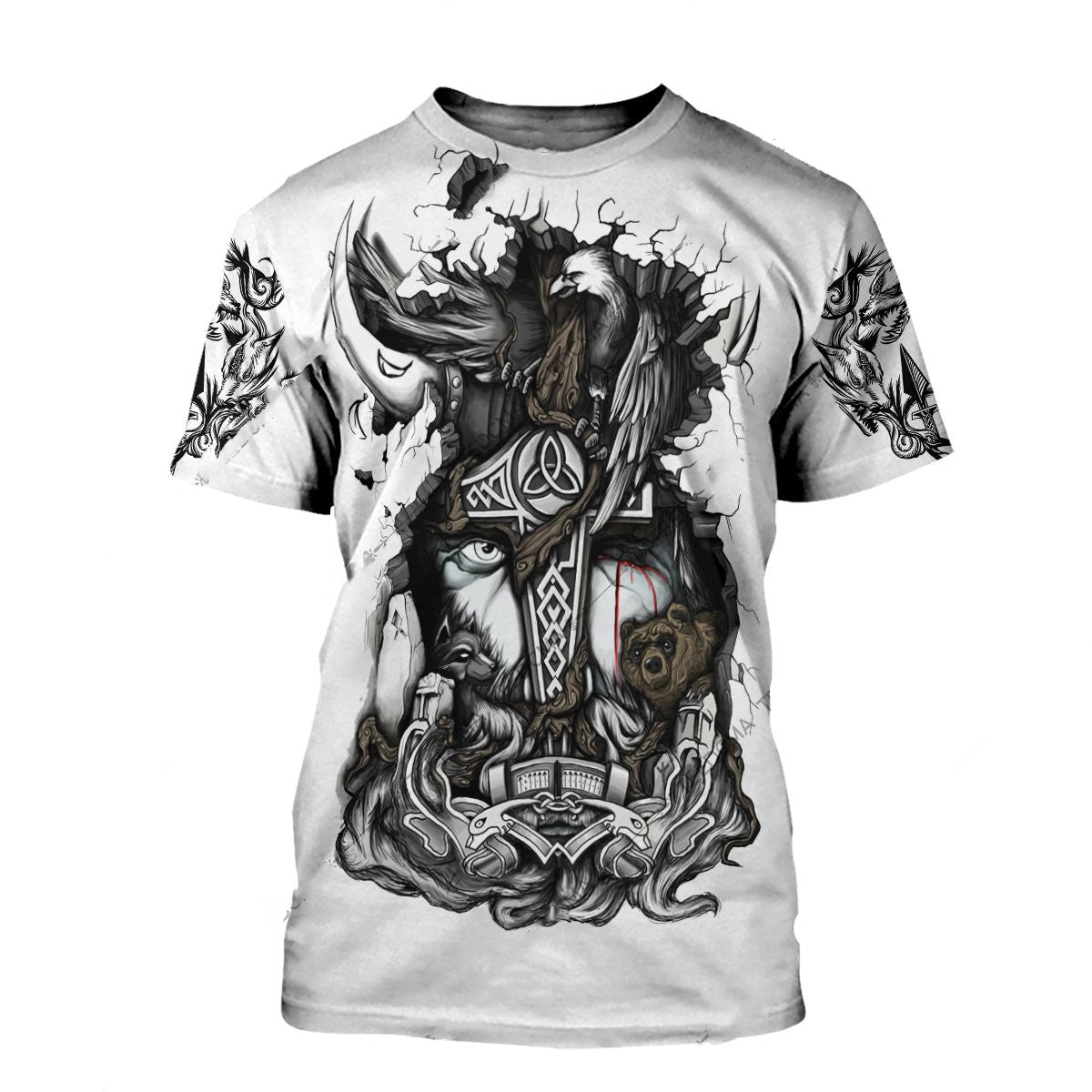 3D Digital Printing Hoodie Loose Baseball Uniform