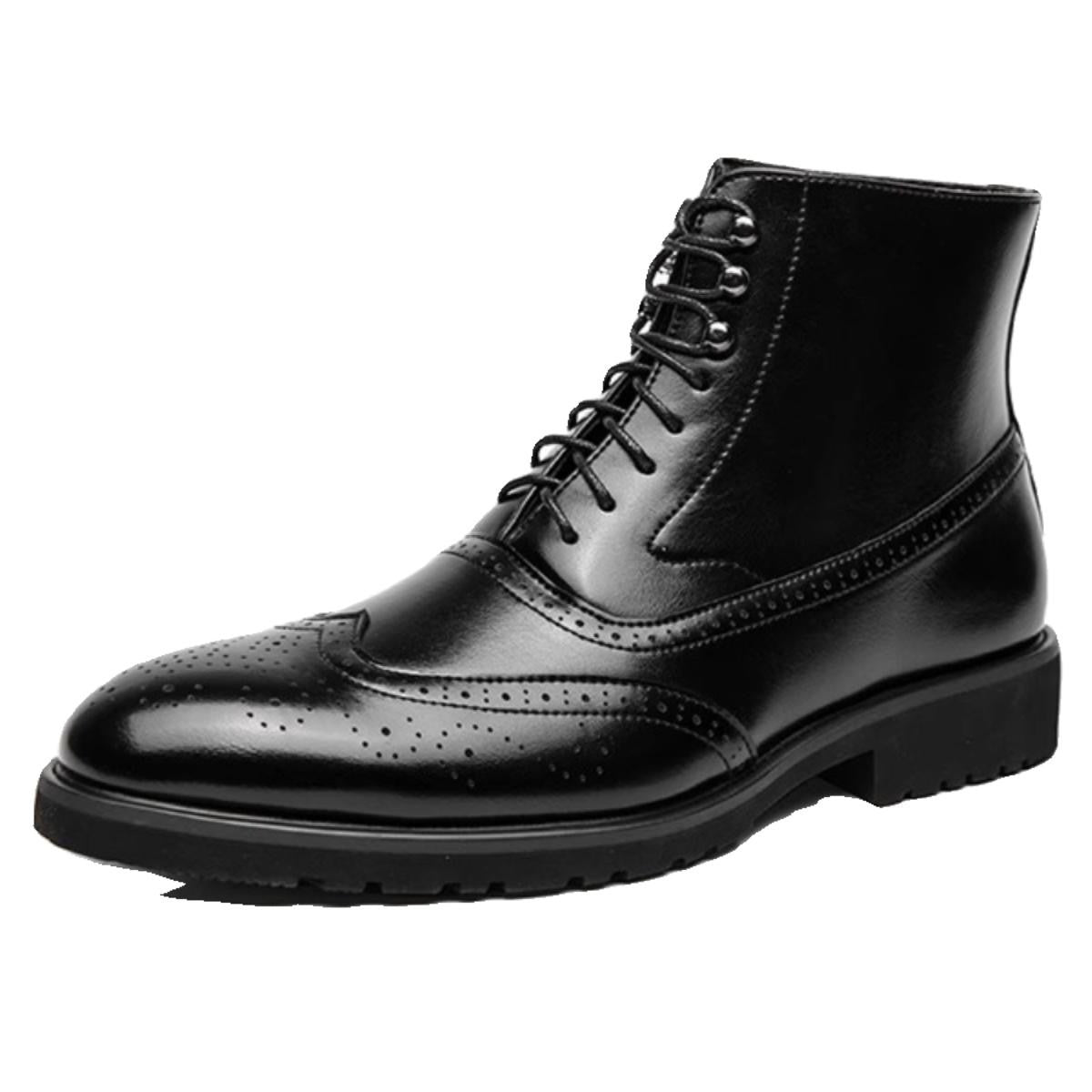 Mens Thick Sole Mid Top boots