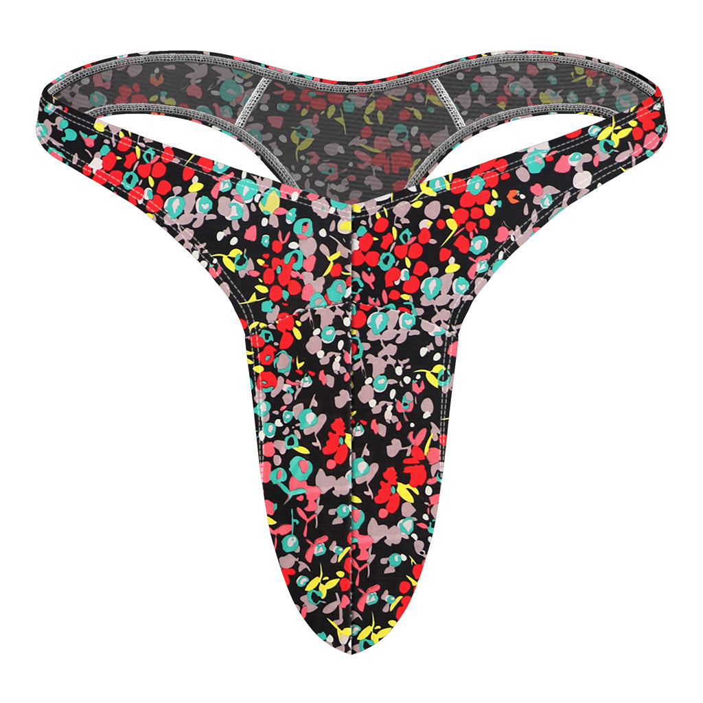 Men's Underwear Flying Bird Big Bag Bag Color Printing T-back