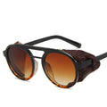 Fashion Round Frame Double Beam  Sunglasses