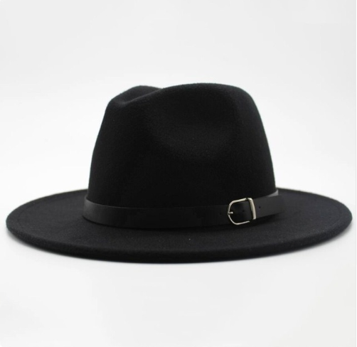 Wool jazz hat men's and women's couple flat hat