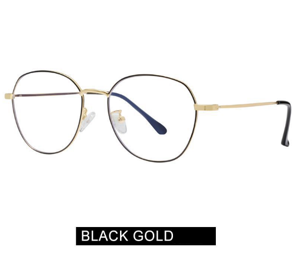 Literary anti-blue light mirror glasses