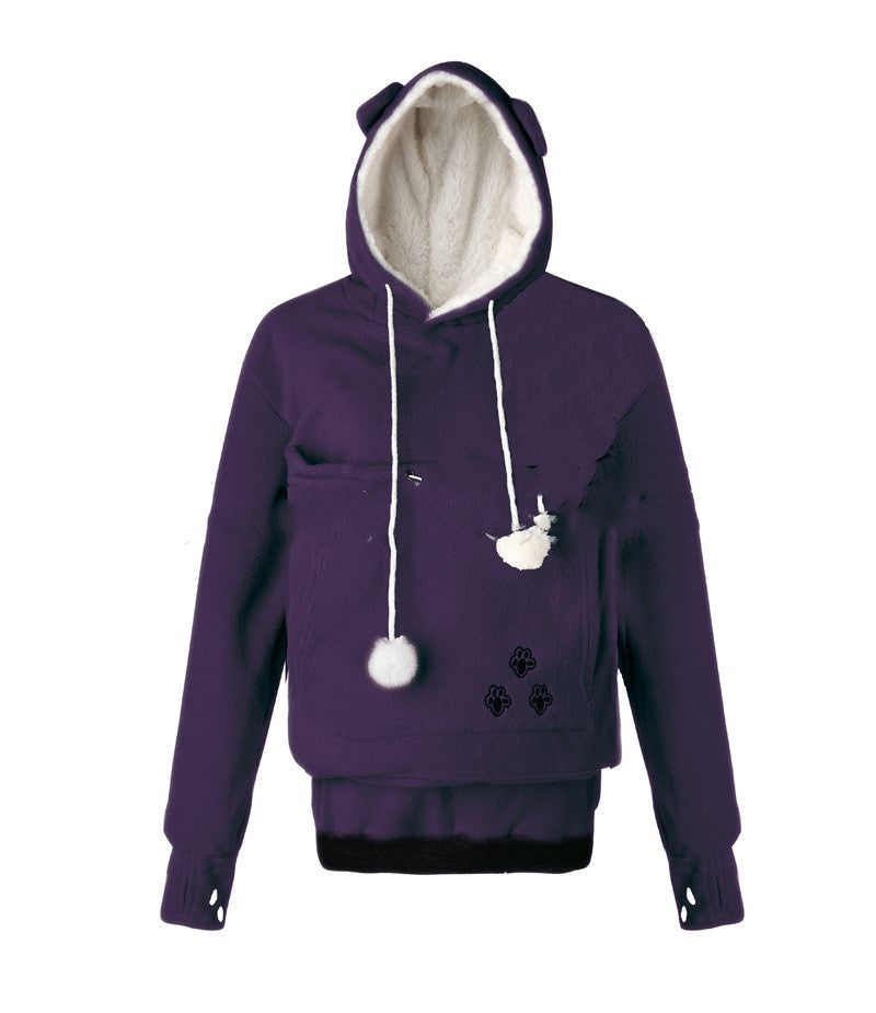 Autumn and winter cat and dog bag hoodie