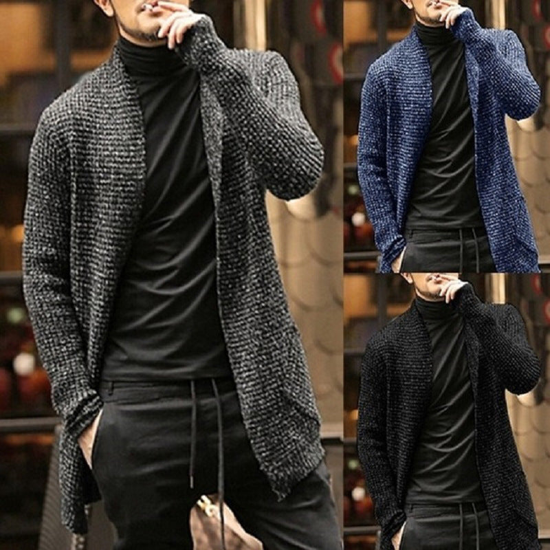 Sweater Men's Cardigan Long-sleeved Knitted Cardigan Windbreaker Sweater coat
