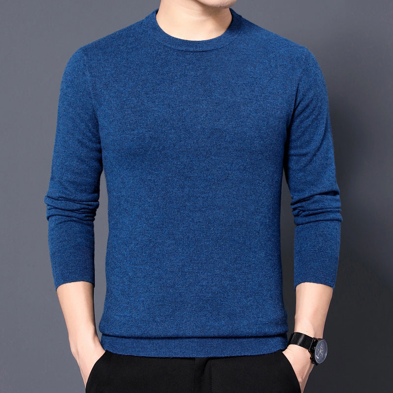Round neck slim fit sweater