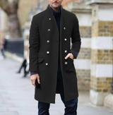 Mid-length double-breasted male youth coat men's jacket