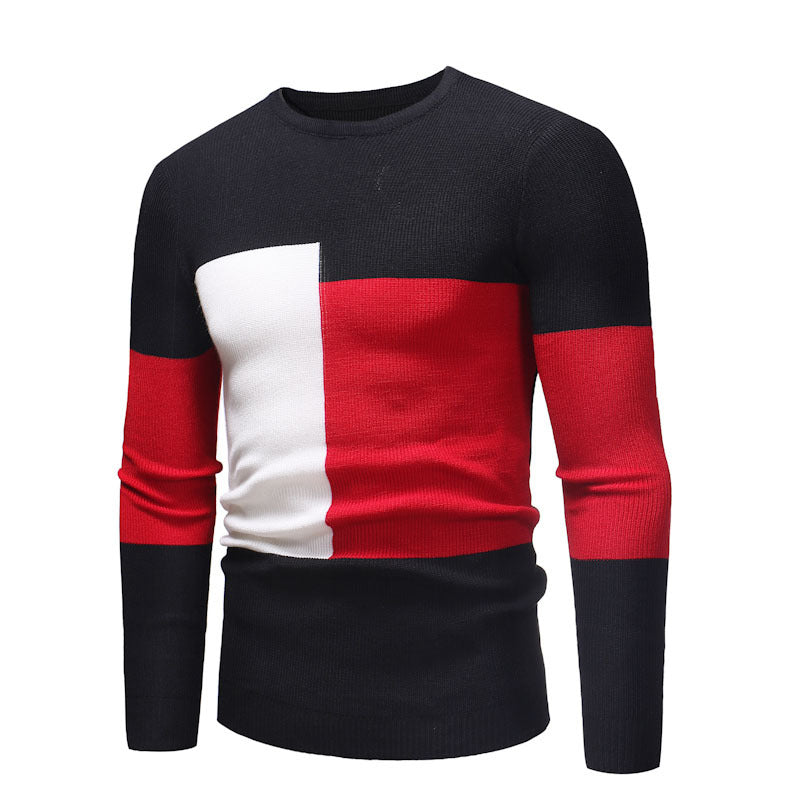 Autumn And Winter New Slim Fashion Trend Of Men's Sweater