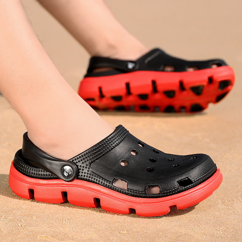 Sandals Men's Summer Hole Shoes Baotou Outdoor Trend Men's Slippers