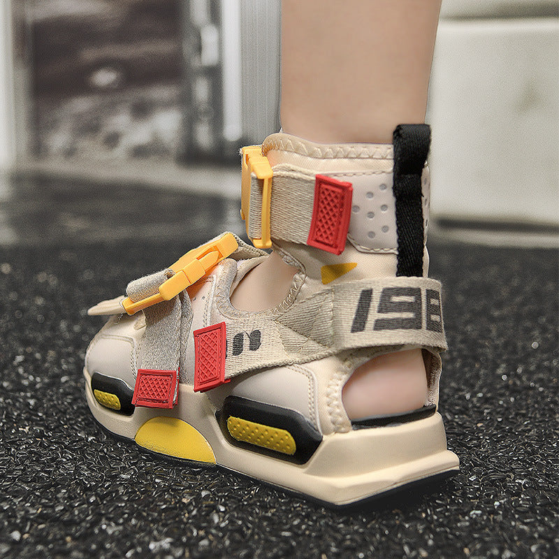 Men's color matching breathable sandals and slippers