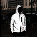 Men's Spring And Autumn Full Reflective Windbreaker Waterproof Jacket