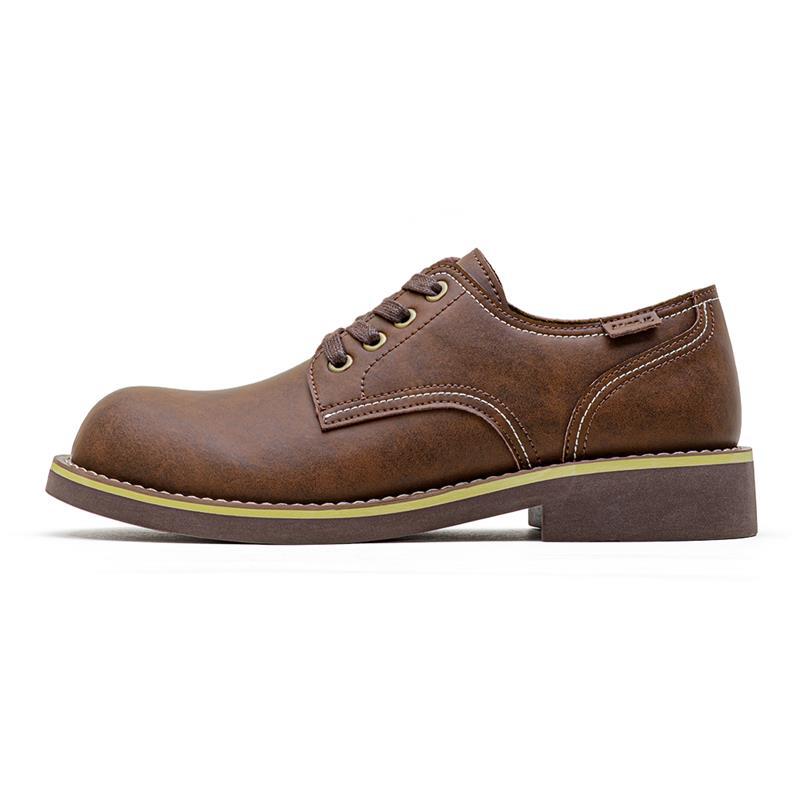 Fashion Men's Retro British Style Casual Leather Shoes