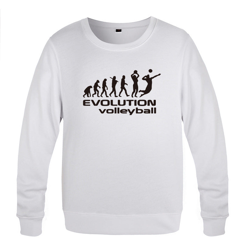 Creative men's round neck casual sweater