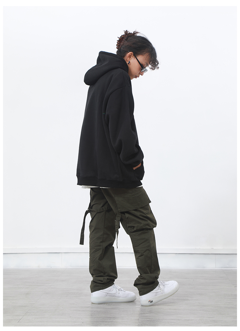 Men's hooded loose fall/winter bear sweater