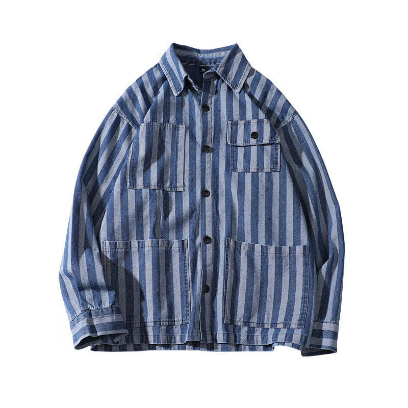 Loose Denim shirt jacket Men