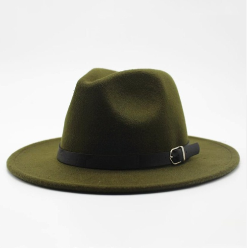 Wool jazz hat men's and women's couple flat hat
