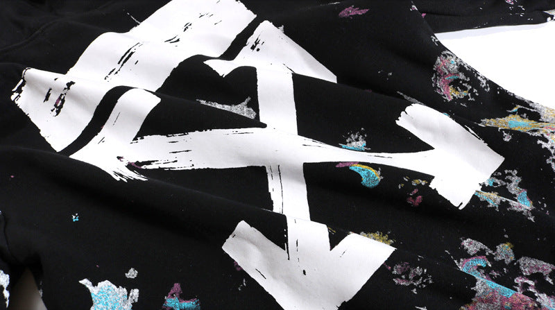 Arrow starry hooded sweater