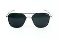 Men's HD tempered glass frame sunglasses