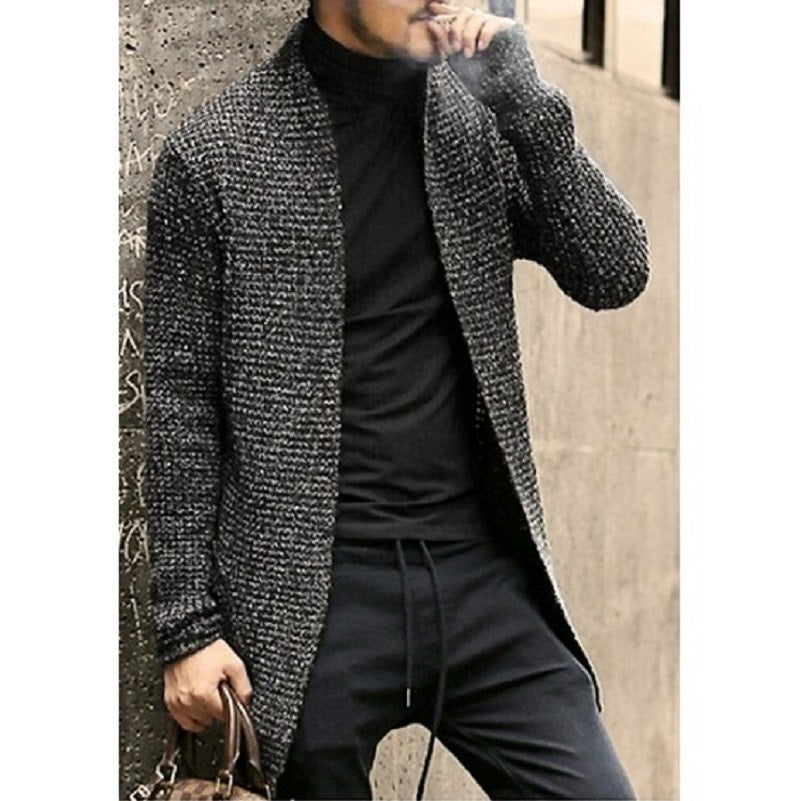Sweater Men's Cardigan Long-sleeved Knitted Cardigan Windbreaker Sweater coat