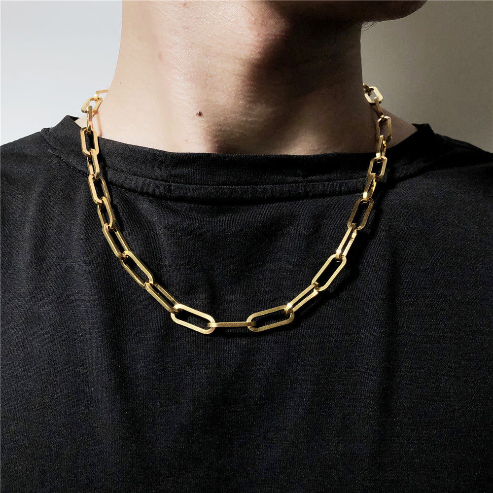Titanium Steel Men Hip Hop Cold Wind Necklace