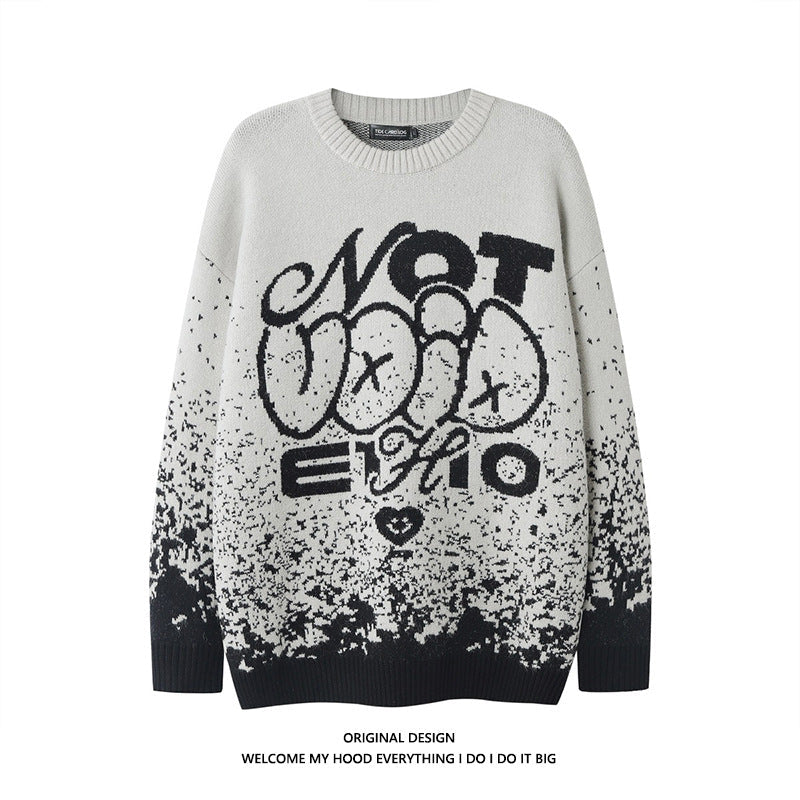 Niche Design Gradient Sweater Fashion Brand