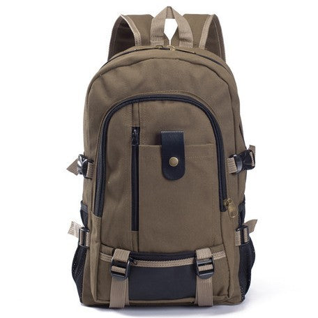 Men's Canvas Backpack Student Bags