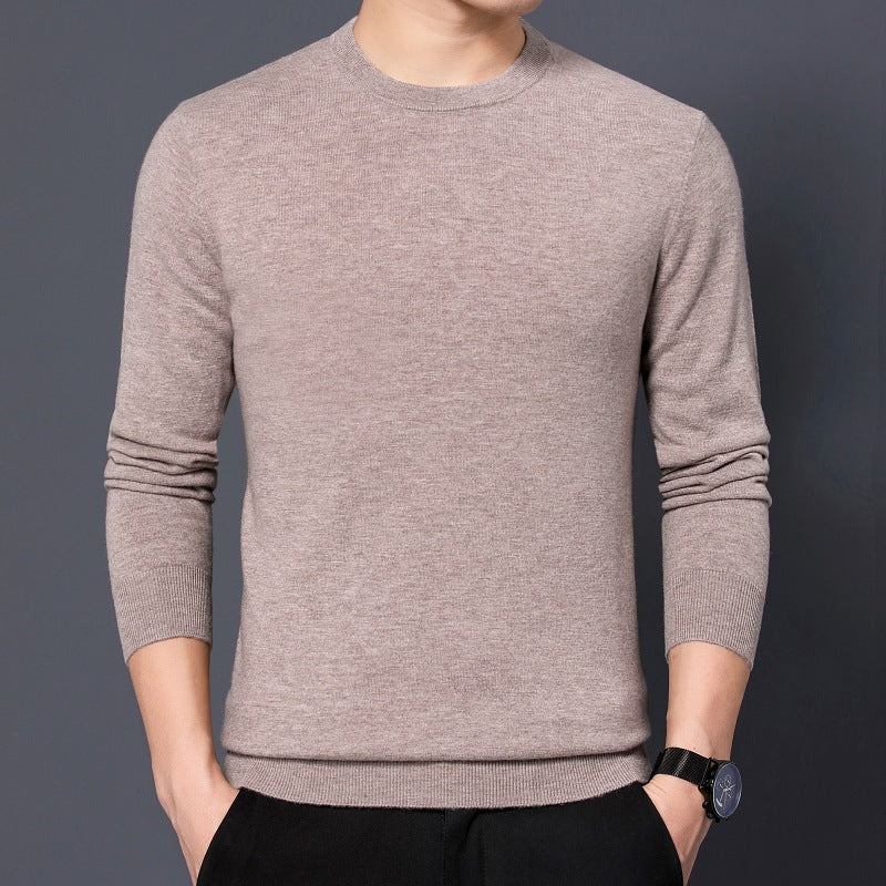Round neck slim fit sweater