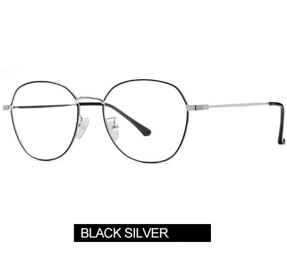 Literary anti-blue light mirror glasses