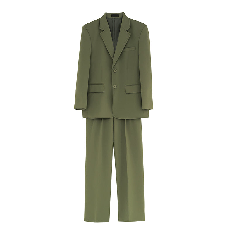 Advanced Abstinence Color Suit Loose Drape