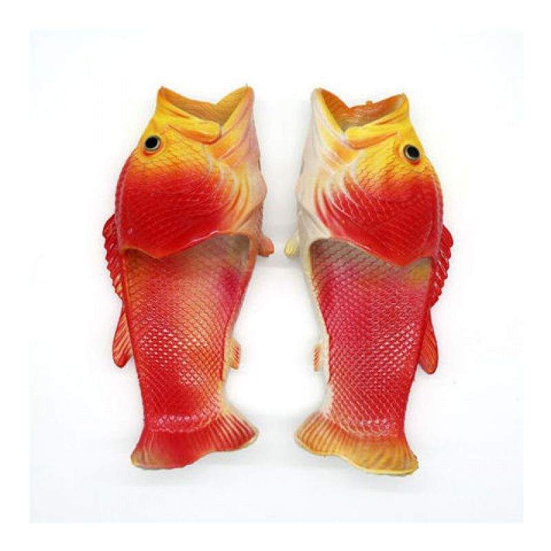 Fish Slippers Men's Funny Creative Personality Fashion Korean Version Of The Trend Of Flip-flops