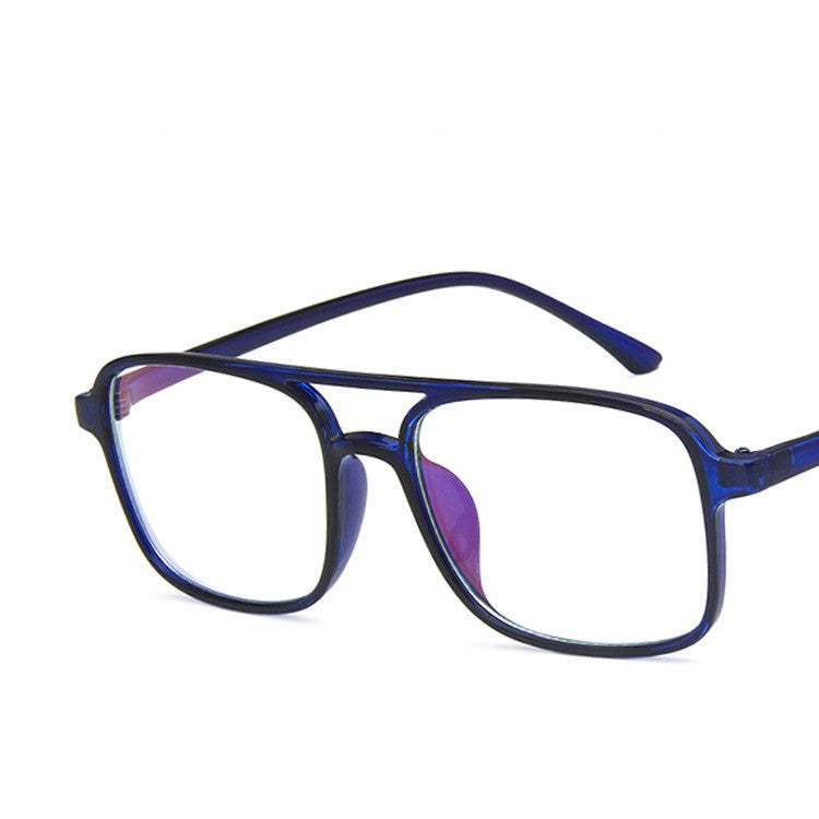 Men's square double beam glasses