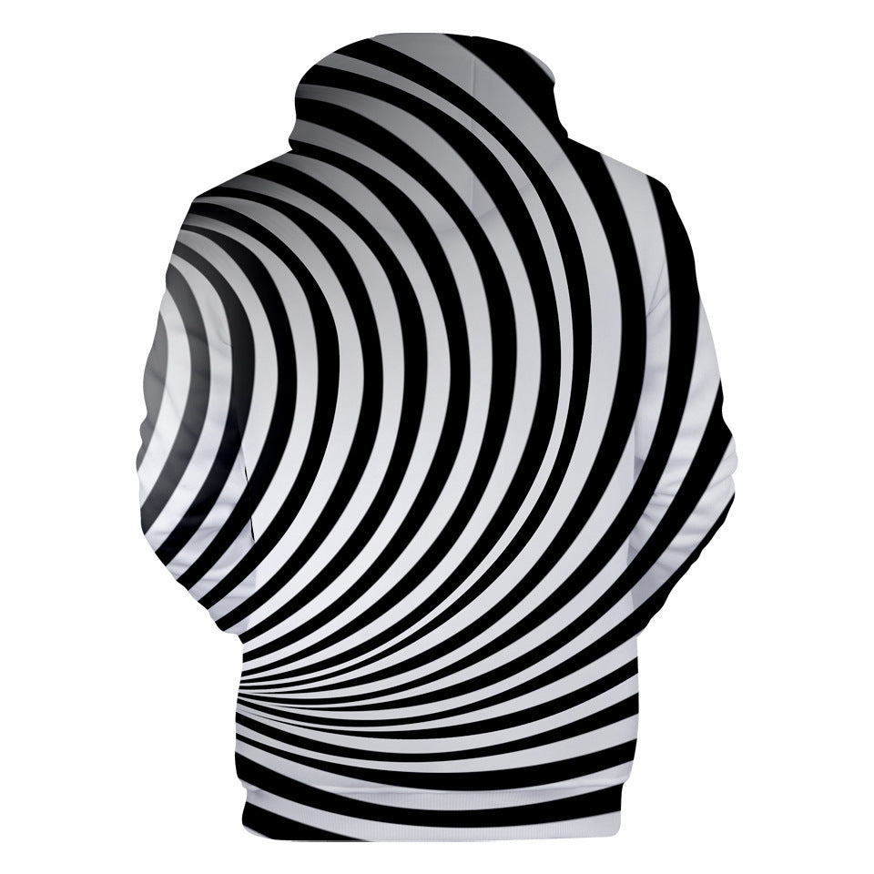 Casual 3D Digital Printing Dizzy Sports Hooded Sweatshirt