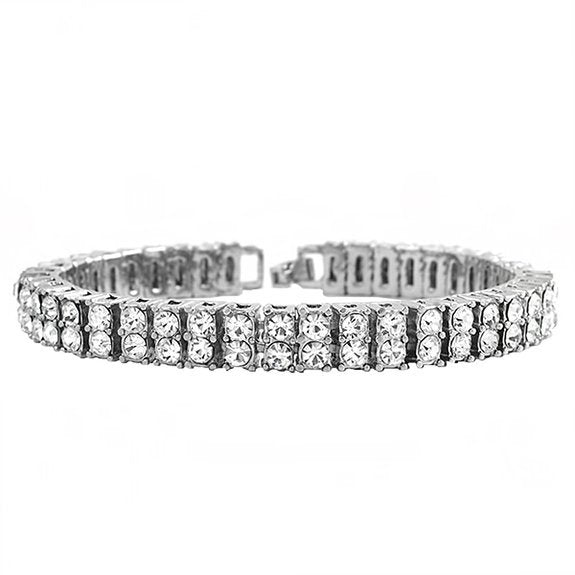 men's rhinestone bracelet blingbling cross-border