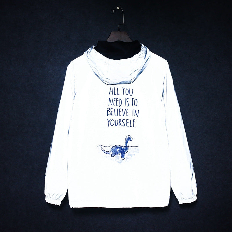 Luminous clothing Japanese trench coat