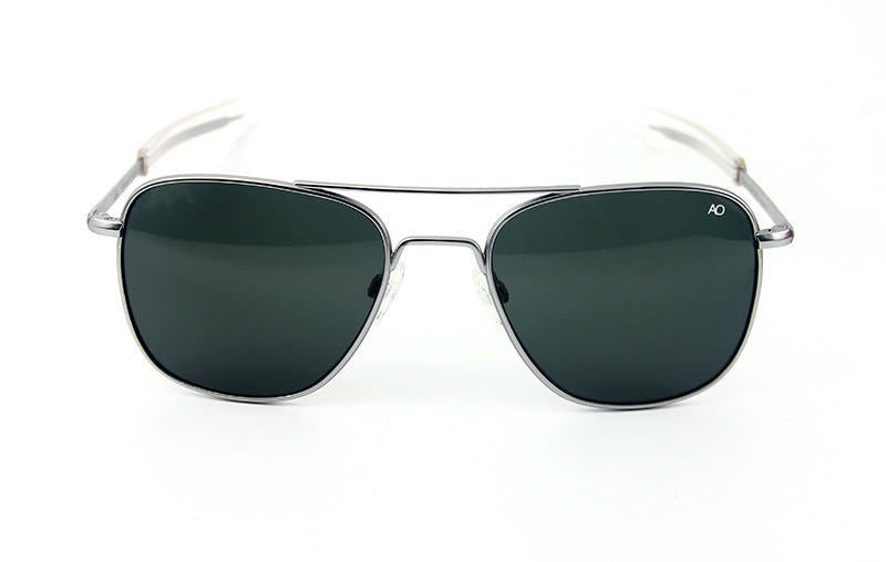 Men's HD tempered glass frame sunglasses