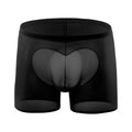 European Size New Mesh Ice Silk Stitching Underwear Heart-shaped Ultra-thin See-through Seamless Boxers