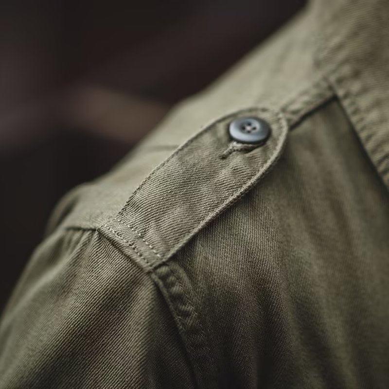 American Retro Heavy Washed Overalls Coat