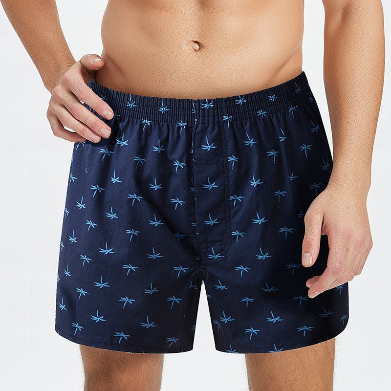 Men's Woven Printed Fashionable Home Shorts