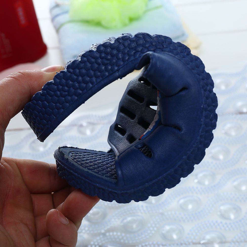 Home slippers, male and female summer Korean version of home bathroom lovers soft antiskid indoor Hotel plastic wholesale