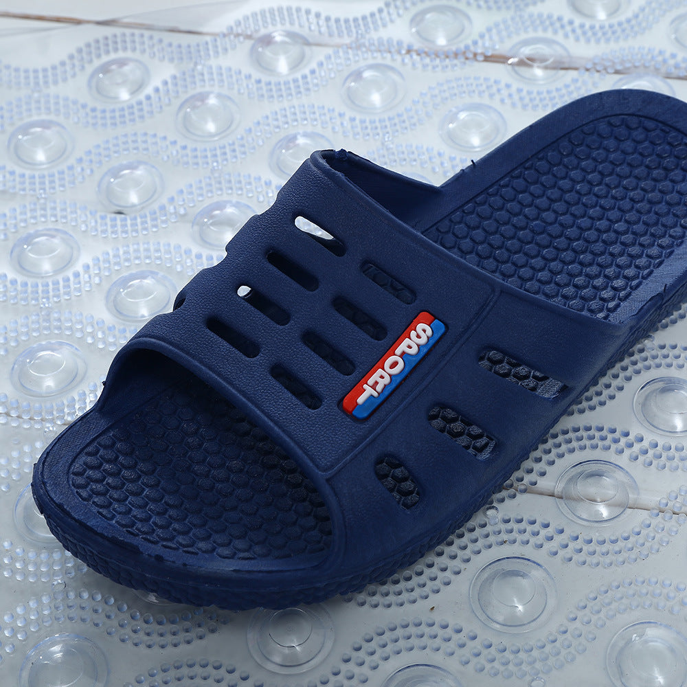 Home slippers, male and female summer Korean version of home bathroom lovers soft antiskid indoor Hotel plastic wholesale