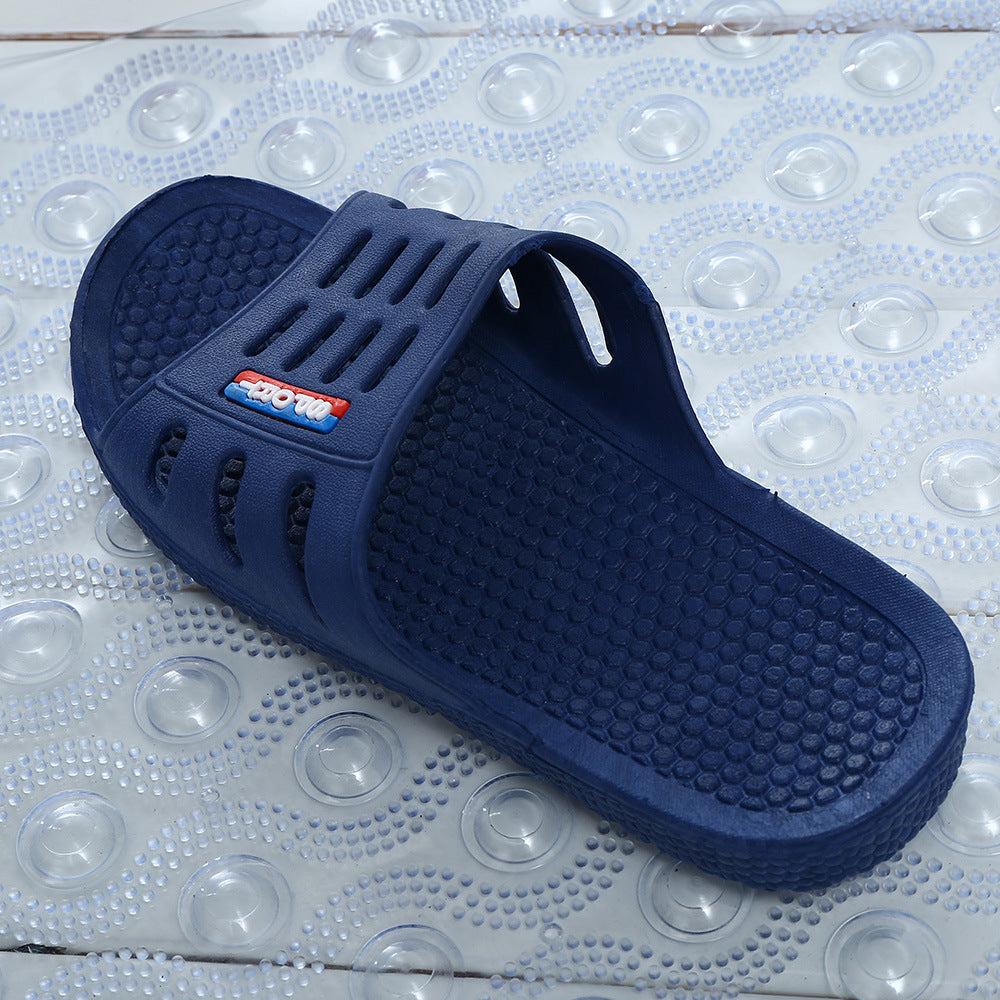 Home slippers, male and female summer Korean version of home bathroom lovers soft antiskid indoor Hotel plastic wholesale