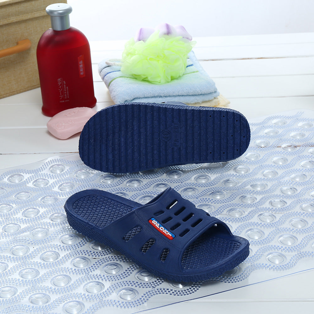 Home slippers, male and female summer Korean version of home bathroom lovers soft antiskid indoor Hotel plastic wholesale